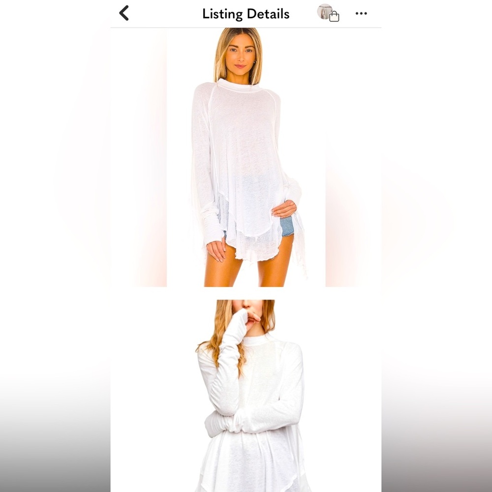 Starlight Tee in Ivory By Free People